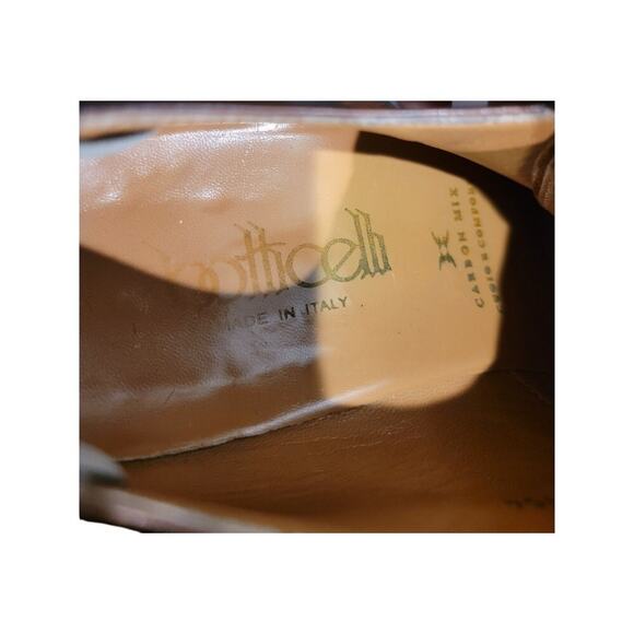 Botticelli Men's Dress Shoes Lace-Up - Brown EU 45 / US 11 - Made in Italy - Picture 8 of 12